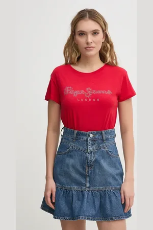 Pepe Jeans T-shirt bawełniany RYLEIGH damski kolor PL506014