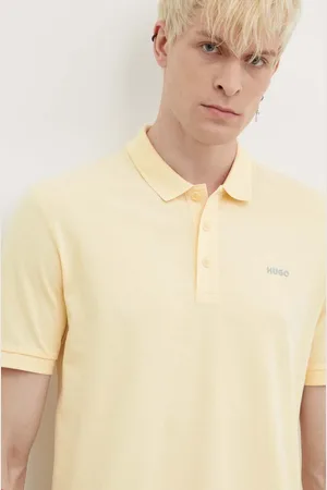 HUGO BOSS Polo bawełniane kolor gładki