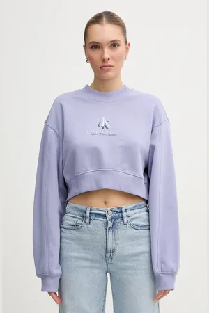 Calvin Klein Bluza bawełniana damska kolor z nadrukiem J20J225544