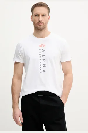 Alpha Industries T-shirt bawełniany R Print T męski kolor z nadrukiem 136509