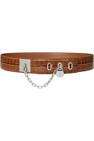Ralph Lauren Pasek skórzany damski kolor 412945226