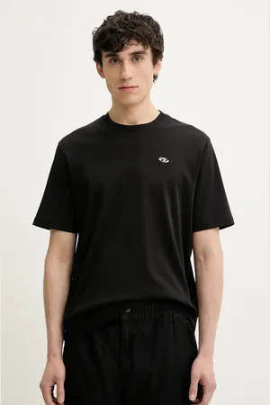 Diesel T-shirt T-ADJUST-DOVAL-PJ T-SHIRT męski kolor gładki A15056.0AIJU