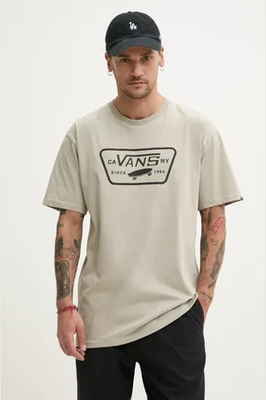 Vans T-shirt bawełniany męski kolor z nadrukiem VN000QN8ZUJ1