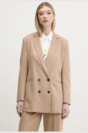 HUGO BOSS Marynarka kolor dwurzędowa gładka 50540819
