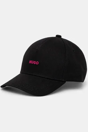 HUGO BOSS Czapka z daszkiem bawełniana kolor z aplikacją 50519255