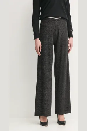 Liu Jo Spodnie damskie kolor szerokie high waist TA5035 MS014