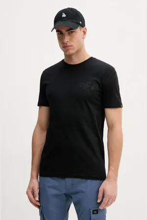 Alpha Industries T-shirt bawełniany Coach T BE męski kolor z nadrukiem 156538