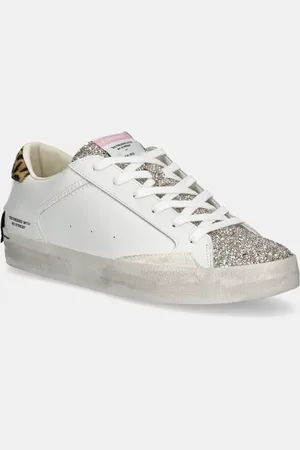 Crime london Sneakersy skórzane DISTRESSED damskie kolor 20007PP7