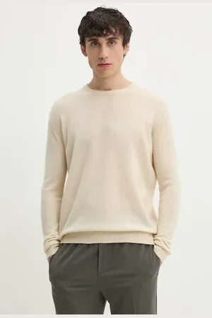 American Vintage Sweter wełniany męski kolor lekki MRAX18AE25