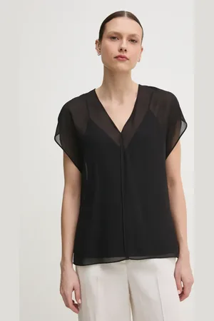 Calvin Klein Bluzka damska kolor gładka K20K208187