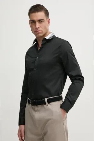 Armani Exchange Koszula męska kolor slim z kołnierzykiem klasycznym XM000198 AF10192