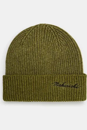 Maharishi Czapka wełniana Embroidered Beanie kolor wełniana 1368.OLIVE
