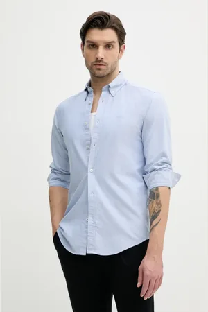 HUGO BOSS Koszula bawełniana męska kolor slim z kołnierzykiem button-down 50520265