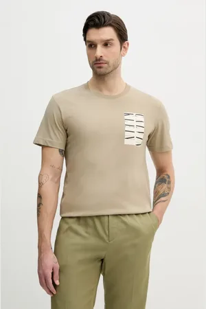 Calvin Klein T-shirt bawełniany męski kolor z nadrukiem J30J327474