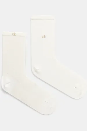 Calvin Klein Skarpetki 2-pack damskie kolor 701231377
