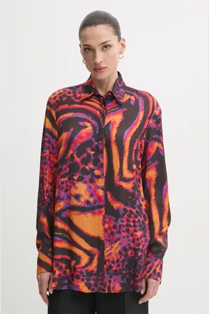 VERSACE Koszula damska kolor relaxed z kołnierzykiem klasycznym 78HAL222 NS613