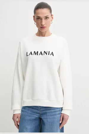 La Mania Bluza bawełniana damska kolor z aplikacją CHILL