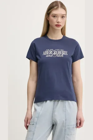 Abercrombie & Fitch T-shirt bawełniany damski kolor KI185-5058