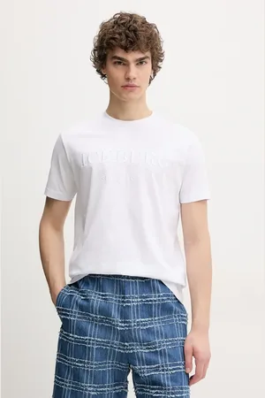 Iceberg T-shirt bawełniany męski kolor z nadrukiem