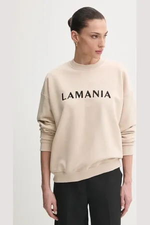La Mania Bluza bawełniana damska kolor z aplikacją CHILL