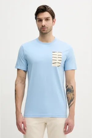 Calvin Klein T-shirt bawełniany męski kolor z nadrukiem J30J327474