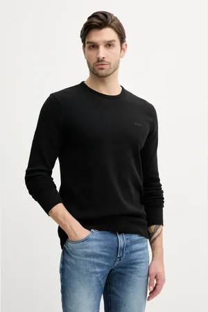 HUGO BOSS Longsleeve męski kolor gładki 50520725