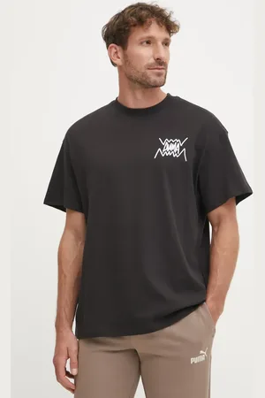 PUMA T-shirt bawełniany męski kolor z nadrukiem 630493