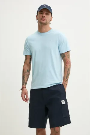 Hollister T-shirt bawełniany męski kolor gładki KI324-5145