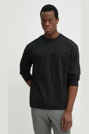 HUGO BOSS Longsleeve bawełniany kolor gładki 50531331