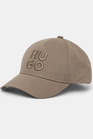 HUGO BOSS Czapka z daszkiem bawełniana kolor z aplikacją 50533409