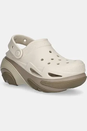 Crocs Klapki Bubble Crush Clog damskie kolor na platformie 210061.214