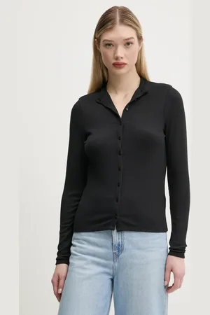 Abercrombie & Fitch Bluzka damska kolor gładka KI139-5202