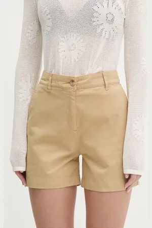 HUGO BOSS Szorty damskie kolor gładkie high waist 50538930
