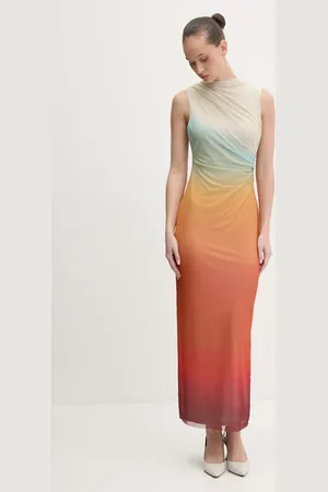 Desigual Sukienka SAHARA kolor maxi dopasowana 25SWVK57
