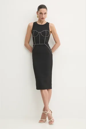 Elisabetta Franchi Sukienka kolor midi dopasowana AB72451E2
