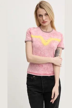 Diesel T-shirt T-UNCUTIE-LONG-Q3 T-SHIRT damski kolor A17316.0SLBB