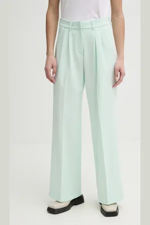 2nd Day Spodnie Mille damskie kolor szerokie high waist 2252162151