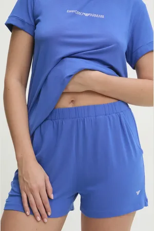 Emporio Armani Szorty damskie kolor gładkie medium waist EW000781 AF12192