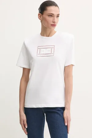 Elisabetta Franchi T-shirt bawełniany damski kolor MA01651E2