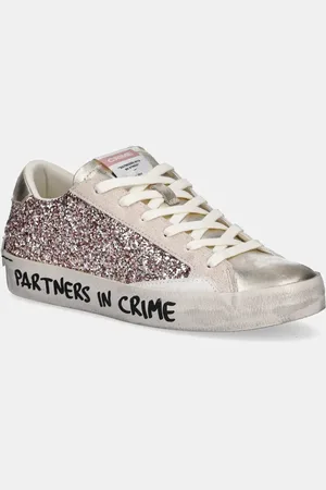 Crime london Sneakersy skórzane DISTRESSED damskie kolor 20008PP7