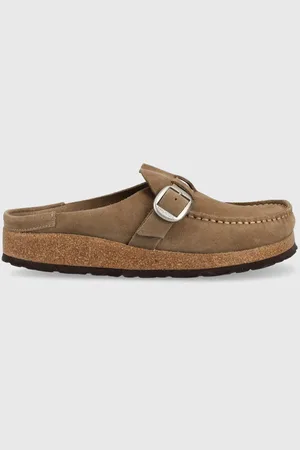 Birkenstock Klapki zamszowe Buckley damskie kolor 1019490