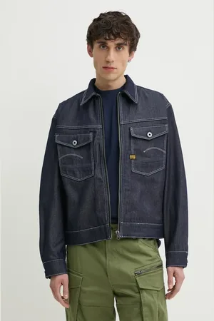 G-Star Kurtka jeansowa kolor przejściowa oversize D26128-D956