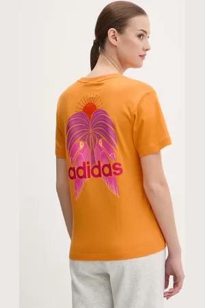 adidas T-shirt bawełniany x Farm Rio damski kolor JD6293