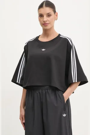 adidas T-shirt bawełniany BOXY TEE damski kolor JY8884