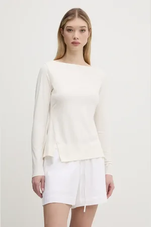 Abercrombie & Fitch Bluzka damska kolor gładka KI139-5210