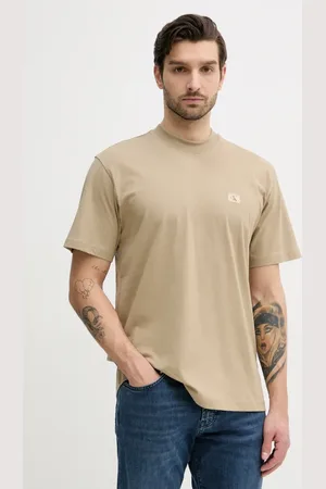 Calvin Klein T-shirt bawełniany męski kolor gładki J30J326857