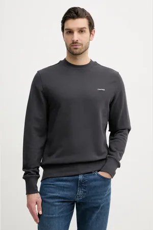 Calvin Klein Bluza bawełniana męska kolor gładka J30J327530