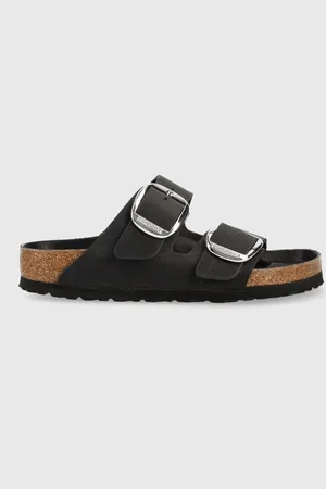 Birkenstock Klapki skórzane ARIZONA BIG BUCKLE damskie kolor 1011074