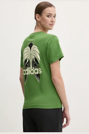 adidas T-shirt bawełniany x Farm Rio damski kolor JD6292