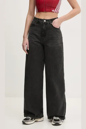 adidas Jeansy DENIM ZIP PANT damskie kolor JX9211